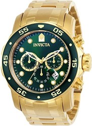 Invicta Men's Pro Diver Quartz Chronograph Green Dial Watch 0075