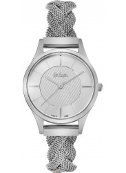 Lee Cooper Women's Silver Dial Braided Mesh Stainless Steel Watch LC06709.330