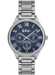 Lee Cooper Women's Chronograph Blue Dial Stainless Steel Watch LC06741.390