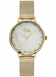 Lee Cooper Women's Silver Dial Gold Mesh Stainless Steel Watch LC06867.120