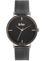 Lee Cooper Men's Black Dial Black Mesh Stainless Steel Watch LC06891.550