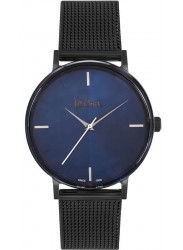 Lee Cooper Men's Blue Dial Black Mesh Stainless Steel Watch LC06891.690