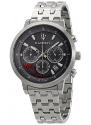 face of Maserati Men's Chronograph Black Dial Stainless Steel GT Watch R8873134003