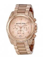 Michael Kors Women's Blair Chronograph Rose Gold Tone Watch MK5263