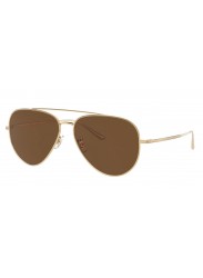 Oliver Peoples The Row Casse Aviator Gold Sunglasses OV1277ST-529257-58