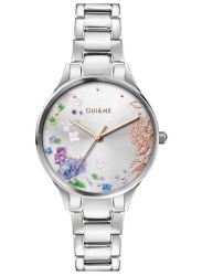 OUI&ME Women's Petite Bichette Silver Floral Dial Stainless Steel Watch ME010216