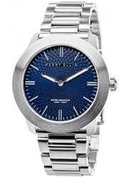 Perry Ellis Unisex Slim Elegant Blue Dial Stainless Steel Watch 07002-02
