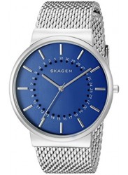 Skagen Men's Ancher Blue Dial Mesh Bracelet Watch SKW6234