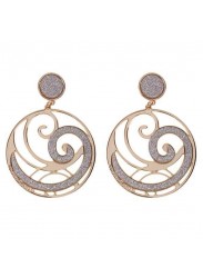 Boccadamo Rose Gold Plated Earrings with Glitter Surfaces