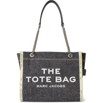MARC JACOBS Women's Denim Chain Medium Tote Bag in Black Wash 2F4HTT018H05-965