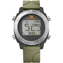 Hugo Boss Orange Unisex Digial Green Silicone Watch 1512675