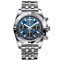 Breitling Men's Automatic GMT Chronograph Blue Dial Watch AB042011-C852-378A
