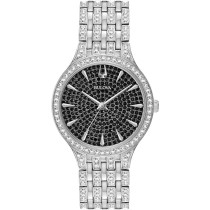 Bulova Phantom Women’s Crystal Black Dial Stainless Steel Watch 96L273