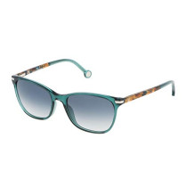 Carolina Herrera Women's Cat Eye Aqua Blue Sunglasses SHE652V540874