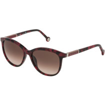Carolina Herrera Women's Round Red Havana SHE703550GG3
