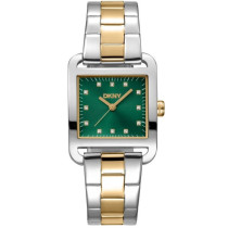 DKNY City Midi Women's 3-Hand Green Dial Two Tone Analog Watch DK1L004M0075
