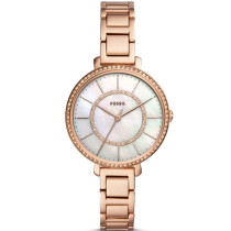 Fossil Women's Jocelyn Mother of Pearl Dial Rose Gold Tone Stainless Steel Watch ES4452