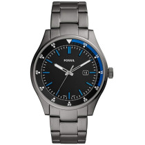 Fossil Men's Belmar Black Dial Grey Stainless Steel Watch FS5532