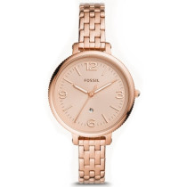 Fossil Women's Monroe Rose Gold Dial Rose Gold Stainless Steel Watch ES4946