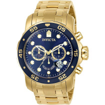 Invicta Men's Pro Diver Quartz Chronograph Blue Dial Watch 0073