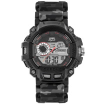 Lee Cooper Men's Originals Digital Dial Grey Camo Rubber Watch ORG05401.620