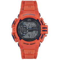 Lee Cooper Men's Originals Digital Dial Orange Rubber Watch ORG05605.020