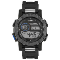 Lee Cooper Men's Originals Digital Dial Black Rubber Watch ORG05608.321