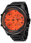 Diesel Men's Boltdown Chronograph Orange Dial Black Stainless Steel Watch DZ7432
