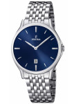 Festina Men's Classic Metal Blue Dial Stainless Steel Watch F16744/3