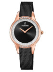 Festina Women's Mademoiselle Black Dial Mesh Stainless Steel Watch F20496/2