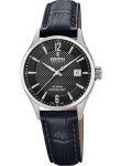 Festina Women's Swiss Made Black Dial Black Leather Watch F20009/4