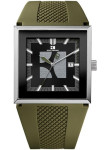 Hugo Boss Orange Men's Black Dial Green Silicone Watch 1512704 
