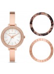 Michael Kors Women's Jaryn Rose Gold Watch with Interchangeable Top-rings MK1028