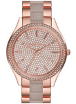 Michael Kors Women's Crystal Pave Rose Gold Stainless Steel Watch MK4288