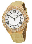 Michael Kors Women's Slim Camille Beige Leather Watch MK2330 