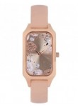 OUI&ME Women's Finette Rose Gold Floral Dial Beige Leather Watch ME010120