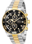 INVICTA Men's Pro Diver Quartz Multi-function Chronograph Black Dial Analog Watch 28691